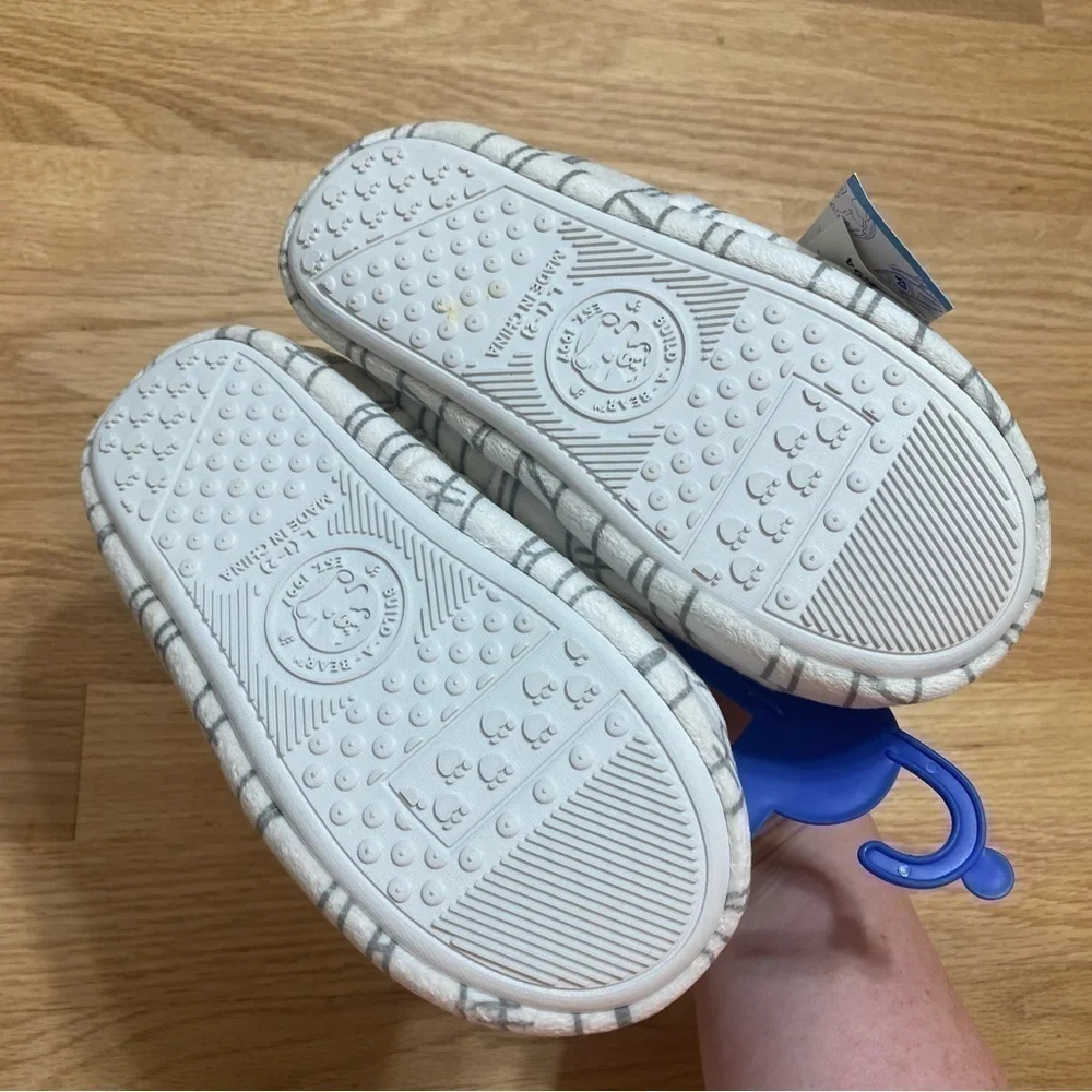 Build a Bear Mummy Slippers White NWT Sz 1/2 Kids Youth